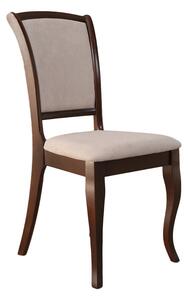 Set 2 scaune dining din lemn de fag Premier, cadru nuc, textil Solo 22