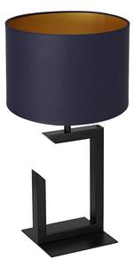 Lampă de masă 1xE27/60W/230V 45 cm albastră/aurie