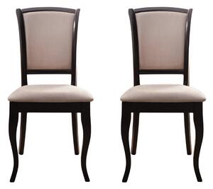 Set 2 scaune dining din lemn de fag Premier, cadru wenge, textil Solo 22