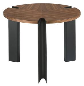 Masuta de cafea moderna design LUX Wood and Black, 60cm