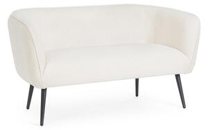 Canapea fixa cu 2 locuri design modern Avril alb