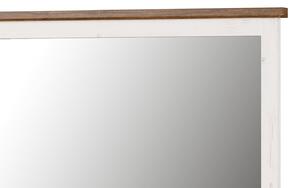 Oglinda decorativa cu rama din pal Country 80 Alb / Stejar, l144xH80 cm
