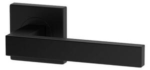 Metal Bud Mâner, ergo eco q, negru mat, cu rozetă wc, metal bud