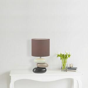 KONDELA Lampă de masă,maro, ceramică, QENNY TYP 5