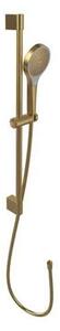 Set de duș Villeroy&Boch, Universal Showers, cu bară, portsăpun, pară duș și furtun, brushed gold
