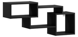 Polita de perete ALITTY 96x46 cm, neagra