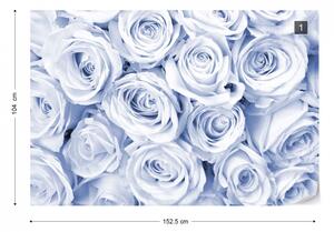 Fototapet - Buchet de Trandafiri – Albastru