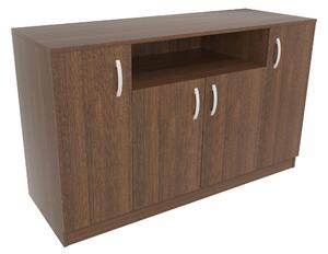 Comoda haaus Remi, 4 Usi, Wenge, 135 x 50 x 80 cm