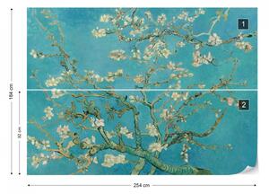 Van Gogh Blossoms in Turquoise