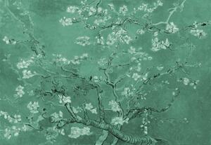Van Gogh Blossoms in Green