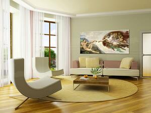 Imaginea pe panza CREATIA lui ADAM - Michelangelo REP164