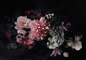 Fototapet - Floare pe fundal negru