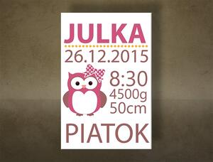 Fetița noastră Wall art cu text TEX013O1