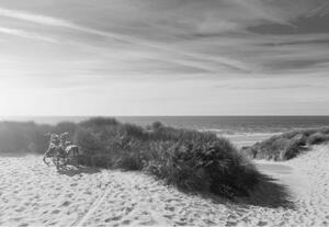 Fototapet - Plajă Sălbatică – Alb-Negru
