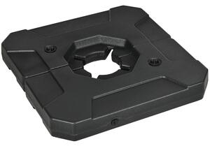 Outsunny Set 2 Greutăți Robuste pentru Stabilizarea Umbrelei de Soare, Capacitate 110kg cu Nisip sau 70kg cu Apă, Negru | Aosom Romania