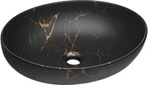 Comad Mona lavoar 51x39 cm ovale de blat negru UN-MONA-MB12