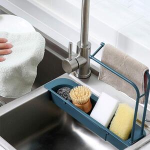 Organizator reglabil pentru chiuveta bucatarie, suport laveta, detergent, universal, onuvio™