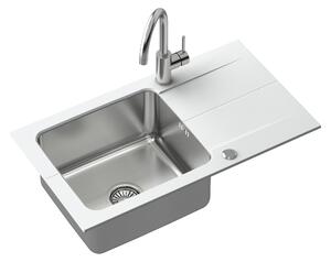 Quadron Edward chiuvetă din granit-oțel 78x44 cm alb FUS_E7844BI_3623500BS