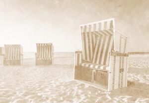Fototapet - Relaxare pe Plajă – Sepia
