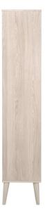 Vitrina din lemn si furnir Nagano Ivory , l80xA37xH178 cm