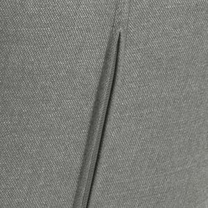 Scaun tapitat cu stofa si picioare metalice Nora Gri Deschis / Negru, l58xA57xH83,5 cm