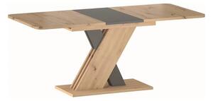 Masa extensibila EXEL, stejar artisan/gri antracit, PAL laminat, 140/1