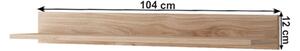 KONDELA Raft, stejar jaskson hickory/grafit, BERGEN BP104
