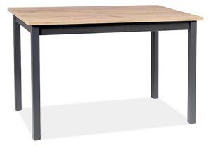 Masa extensibila HORACY, stejar artisan/negru, 125/170x75x75 cm