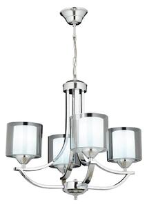 Candelabru pe lanț NOVARA 4xE27/40W/230V, crom lucios