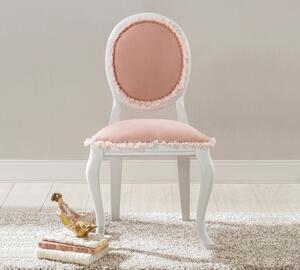 Scaun pentru copii tapitat cu stofa si picioare din lemn Dream Somon, l48xA52xH90 cm