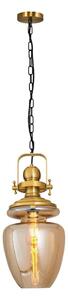 Lustră BOTTLE suspendată cu lanț, 1xE27/40W/230V, aurie