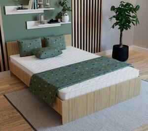 Pat haaus Remi, 200 x 140 cm, saltea spuma inclusa, Stejar Sonoma