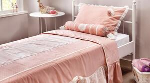 Set cuvertura pat copii si 1 perna decorativa Dream Somon