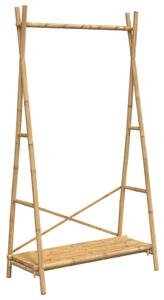 Cuier pentru haine cu raft, 102x50x190 cm, bambus