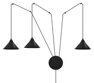 Suspensie Abramo 3 Black 160/3 Emibig Lighting, Modern, E27, Polonia