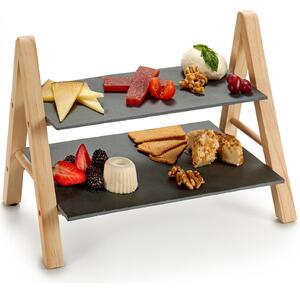 Stand pe 3 niveluri din ardezie MONOLIT, 40 cm