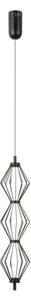 ITALUX PND-34403-3V-BK - Lustră suspendată pe cablu SEVILLA LED/15W/230V 3000K neagră