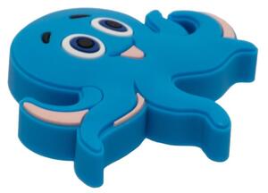 Buton mobilier copii Caracatita albastra, 51x48x24 mm