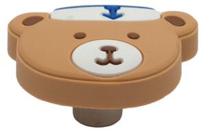 Buton mobilier copii Capitanul Ursulet, 48x40x24 mm