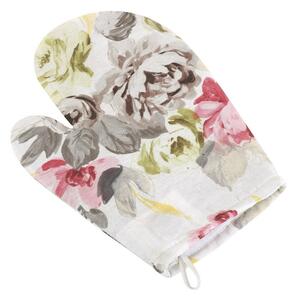 Prosop de bucătărie Bellatex Flori gri-roz , 28 x18 cm