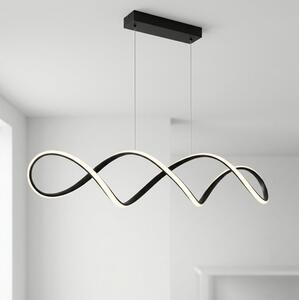 Brilagi - Lustră LED suspendată pe cablu DNA, 41 W, 230 V, 4100 K, negru