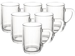 Orion Set de căni de sticlă, 0,31 l, 6 buc