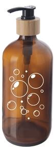 Orion Distribuitor de săpun din sticlă, maro, 0,5l