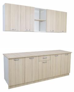 Set haaus Nisa, Ulm Deschis/Alb, L 200 cm