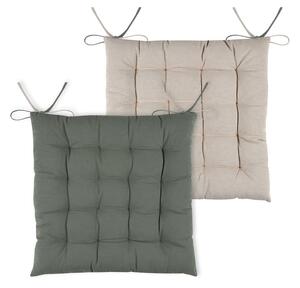 Pernă pentru scaun cu legături DUO, 100% bumbac, 40 x 40 cm