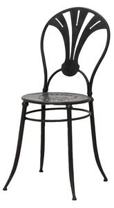 Scaun exterior negru, din metal, Otta