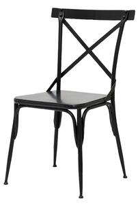 Scaun exterior negru din metal Alto