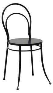 Scaun exterior negru din metal Curbis
