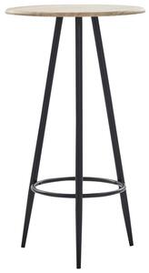 Masa laterala Sisson, MDF/metal, maro/negru, 107,5 x 60 x 60 cm