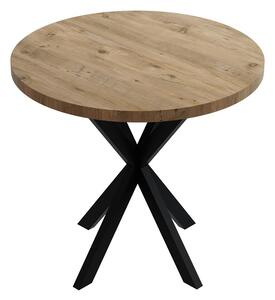 Masă Kalipso, natural/negru, 70x70x75 cm